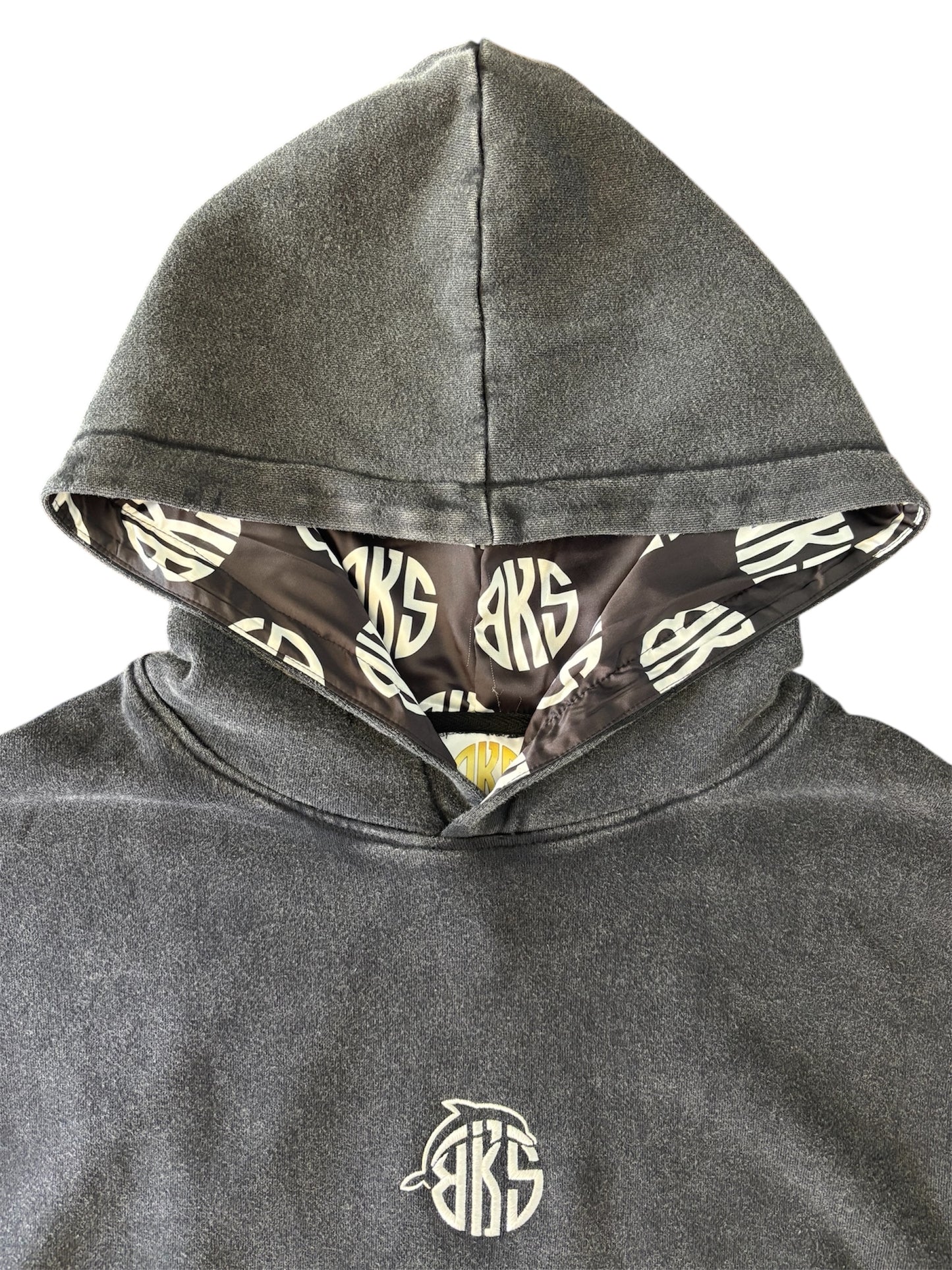 Black Acid wash Hoodie