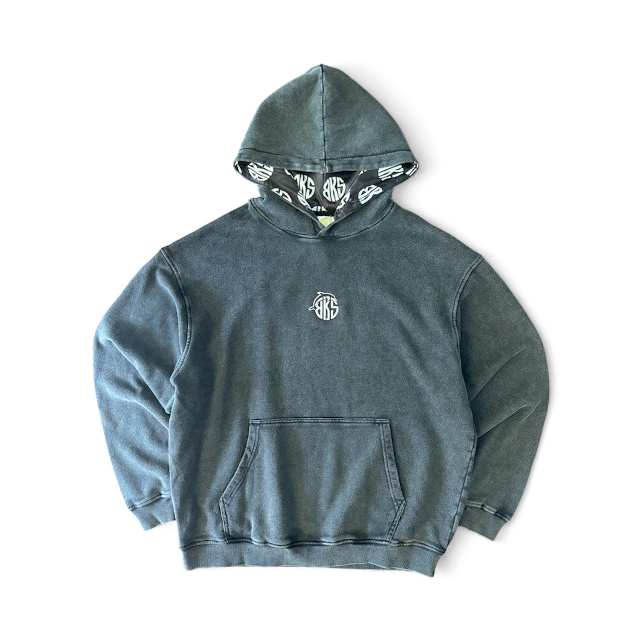 Black Acid wash Hoodie